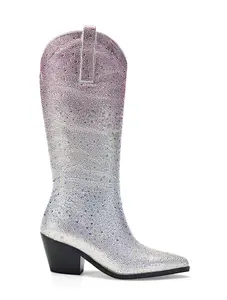 ALMUDENA-SILVER WESTERN BOOT