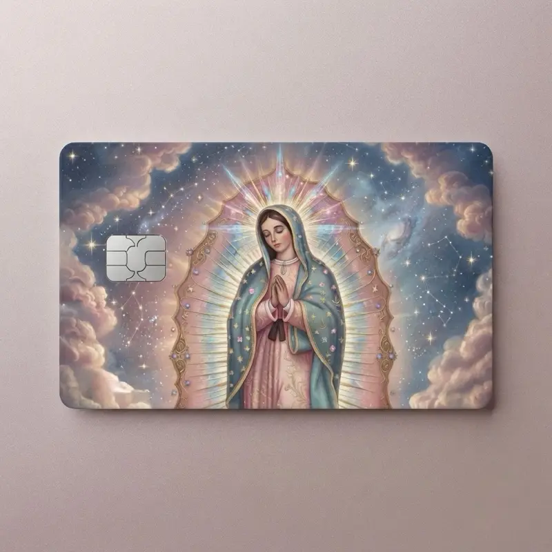 Our Lady of Guadalupe Credit Card Skin, Aesthetic Protective Debit Card Sticker, Card Cover