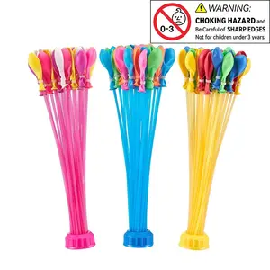 Random Color Water Balloon, 600pcs/set Quick Fill Water Balloon, Outdoor Backyard Swimming Pool Water Toy, Summer Splash Party Supplies