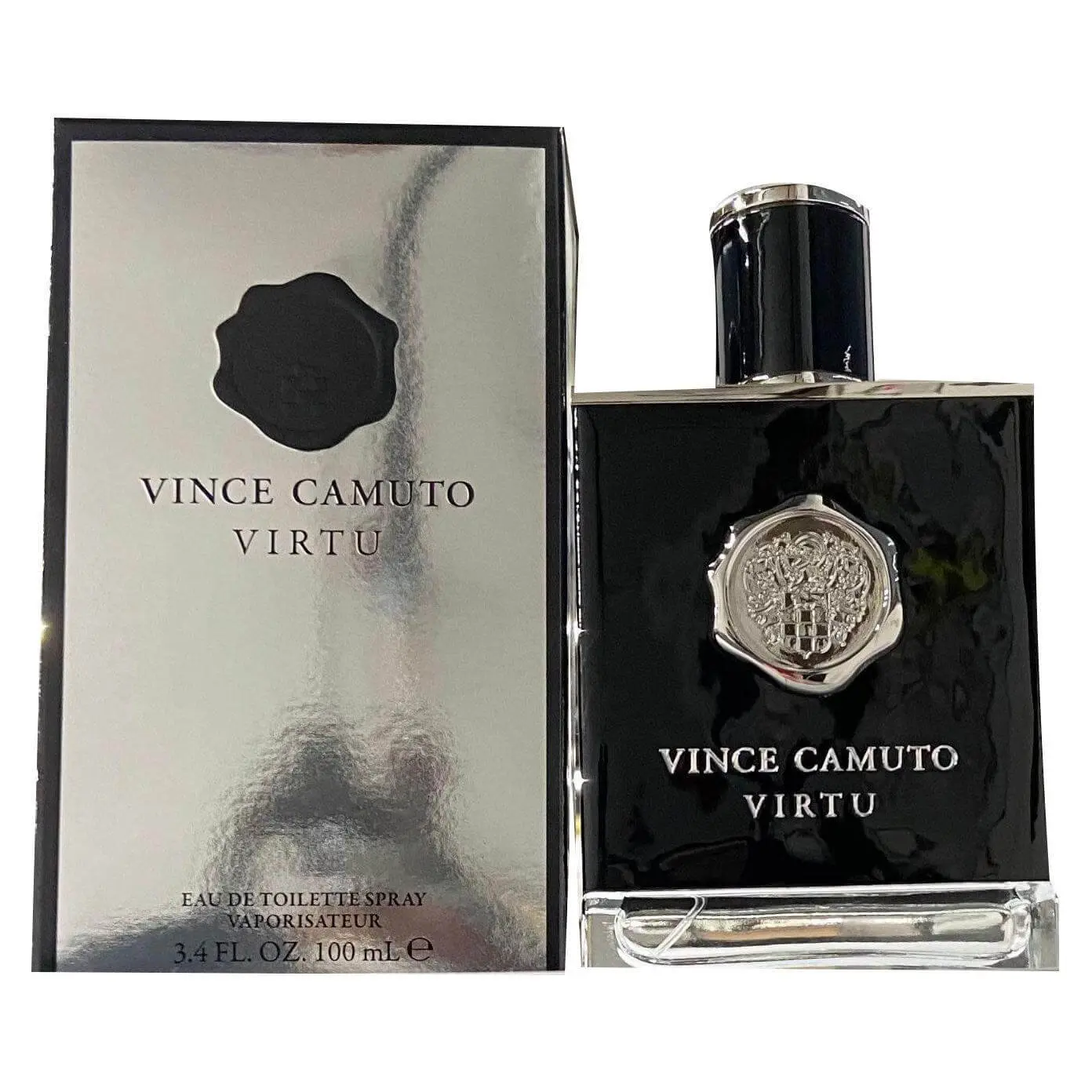 Virtu by Vince Camuto Spicy Papyrus Men's Cologne Spray - Woody & Earthy EDT, 3.4 fl oz Boxed Perfume Men's Fragrance, New In Box
