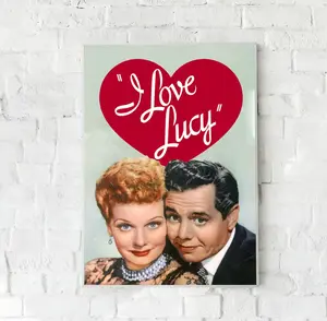 I Love-Lucy 1951 Sitcom Poster, I Love-Lucy Vintage TV Series Poster, Lucy Ricardo, Christmas Gifts, Birthday Gifts for Her, Mom, Film Fans