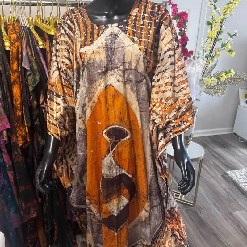 African Batik Mumu Dress