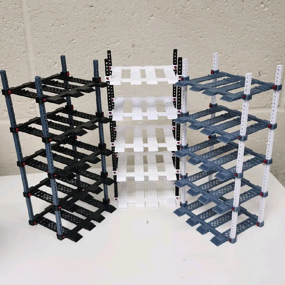 Die-cast 10 Car Storage Lift Display Organizer Racks - Easy Accessible Car Storage Solutions (1 per order)