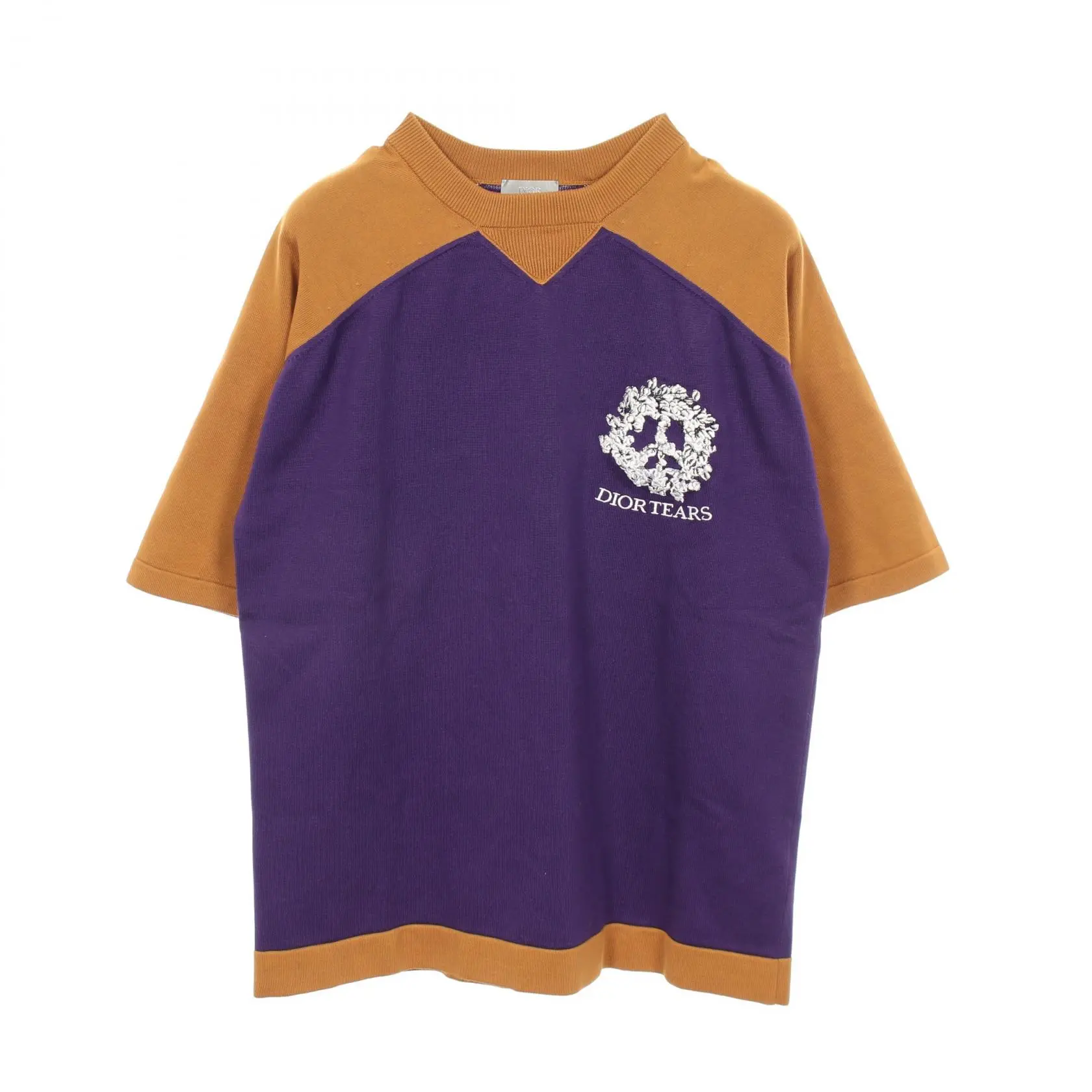 Pre-owned Dior Cotton Small Leather Goods Short Sleeve Sweater