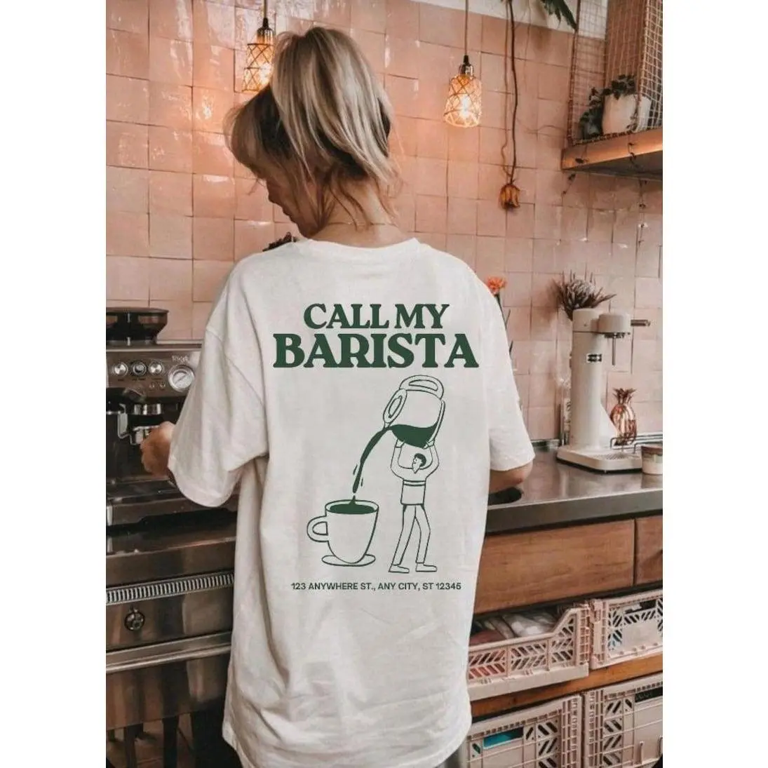 Comfort Colors Call My Barista T-Shirt, Unisex Cafe Tee, Coffee Lover Gift, Perfect for Baristas, Casual Everyday Wear, Trendy Coffee T-Shirt