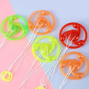 Fun Hand Pulled LED Light Up Flywheel Toy Children's Day Birthday Party Guest Gift Pinata Filler Kindergarten Gift Prize