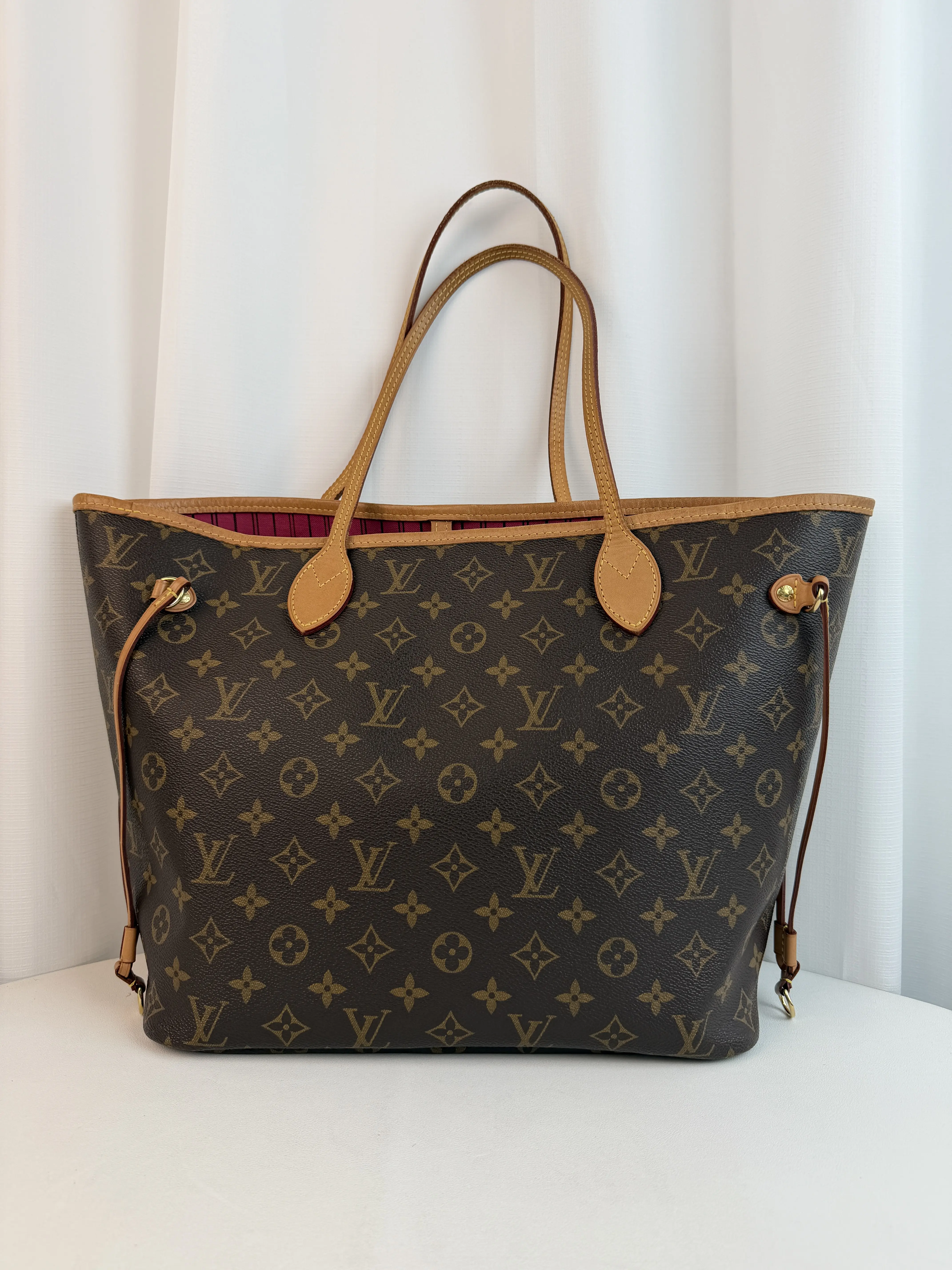 Pre-owned Louis Vuitton Canvas Tote Bags Neverfull MM Monogram Tote Bag