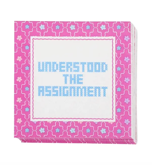 Understood the Assignment Napkins