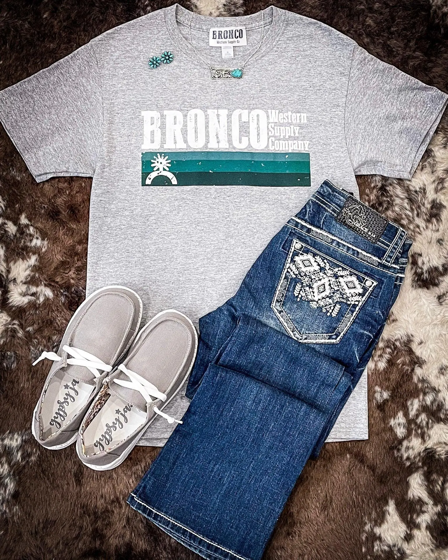 Bronco Western Supply Co. Current Unisex Tee Bronco Western Supply Co. Current Unisex Tee