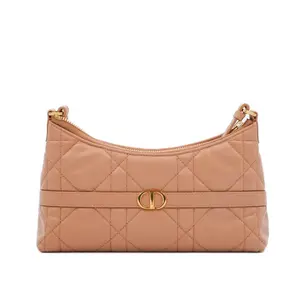 Pre-owned Dior Leather Shoulder Bags Miss Caro Mini Beige JM JM307