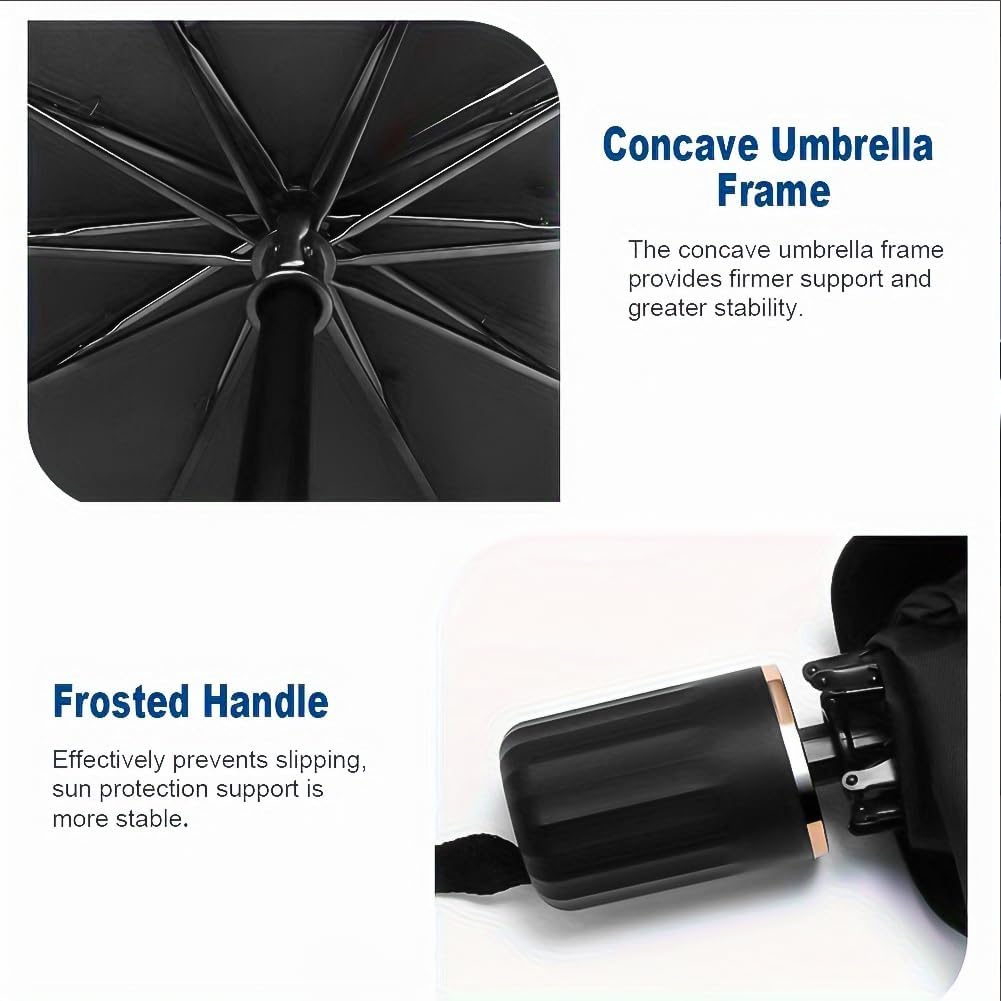 Portable Car Windshield Sunshade, Foldable Car Windshield Cooling Umbrella for Daily,Car Exterior Accessories,Car Window Shades