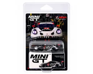 Mini GT Skeleton Rexy Porsche 911 GT3 R #77 AO Racing – 2025 IMSA Petit Le Mans – 1:64 Scale Diecast Model – Hot Wheels Alternative