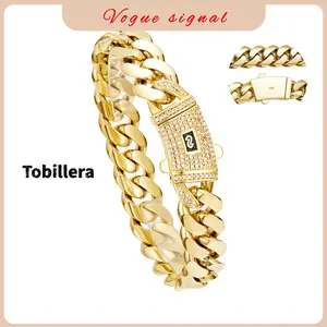 New Anti-Rust 8mm Cuban Link Anklet 14K Gold-Plated Waterproof Fade-Proof Hypoallergenic Foot Bracelet 8.5 9.5 10.5 inch Timeless Shine Jewelry Gift for Men Women