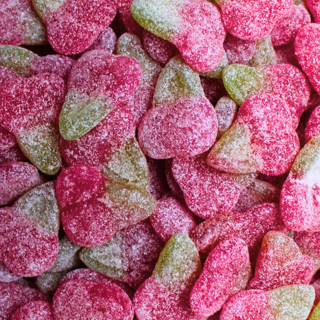 Swedish Sour Fizzy Cherry Gummy - 1/2 Pound - Swedish Gummy - Bon bon - Gummy - Sour - Snack Sweet