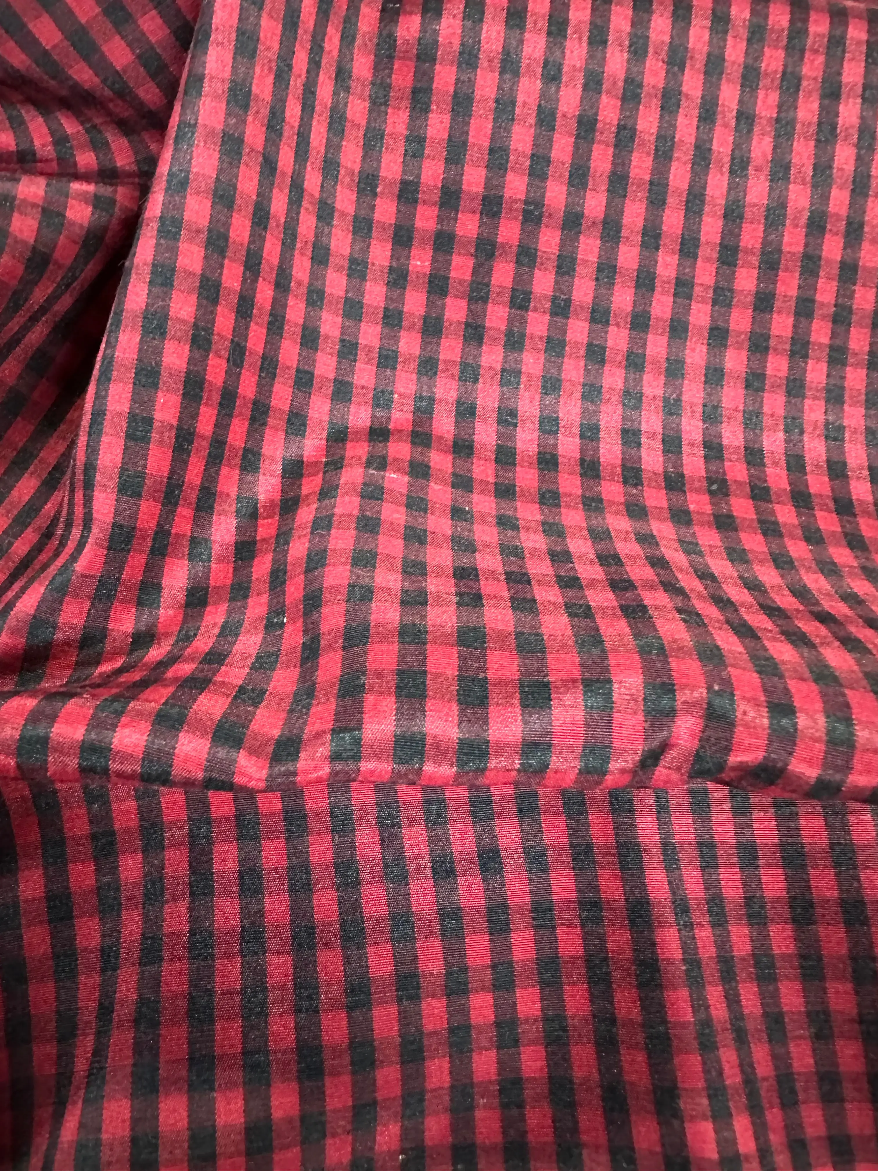 Black and Red Gingham Fabric 60"x 36"