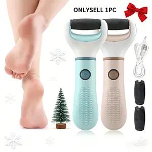 Electric Foot File, 1 Box Portable Foot Callus Remover, Foot Dead Skin Remover, Professional Pedicure Tool for Home & Salon Use