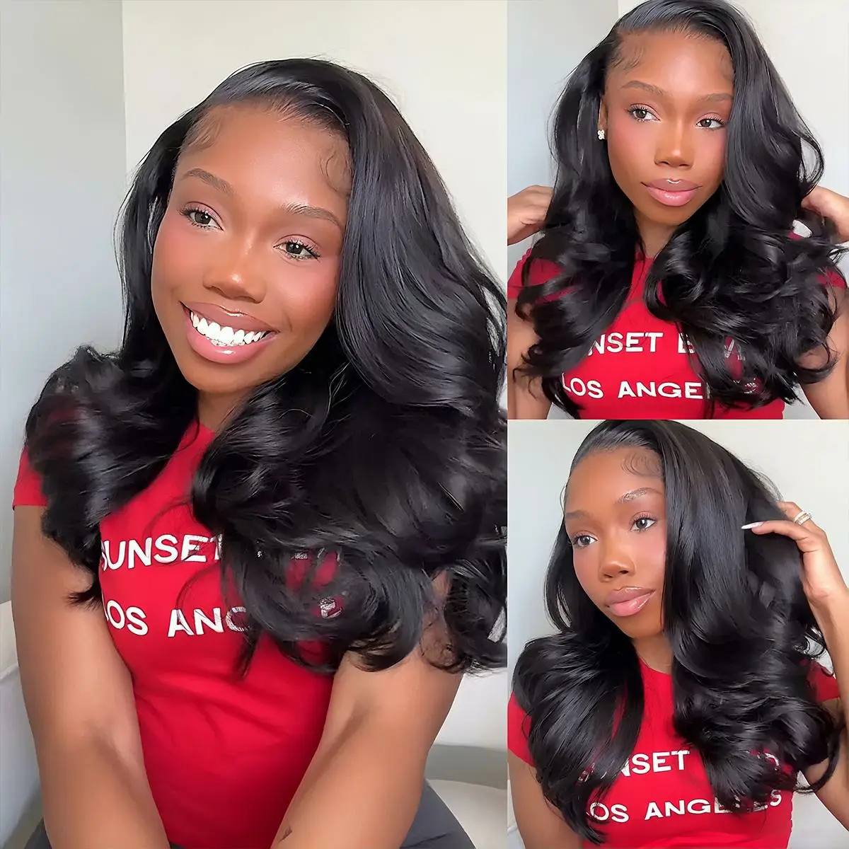 Recool Hair Side Part With Baby Hair Loose Body Wave 100% Human Hair Wig Pre Cut Pre Bleached Ready Go Wigs Wear Go Glueless 13x6 Lace 6x5 Lace Glueless Wig Natural And Comfortable Beginner Friendly