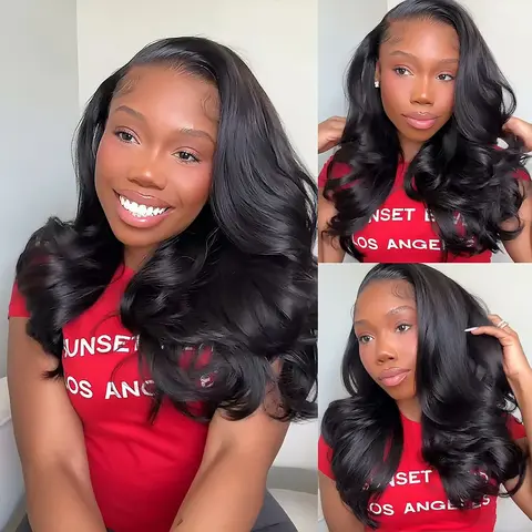 Recool Hair Side Part With Baby Hair Loose Body Wave 100% Human Hair Wig Pre Cut Pre Bleached Ready Go Wigs Wear Go Glueless 13x6 Lace 6x5 Lace Glueless Wig Natural And Comfortable Beginner Friendly