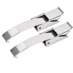 3.92-inch SUS304 Stainless Steel Draw Toggle Latch with Spring-Steel Hook - 2 Pcs