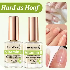 2pcs Quick-Dry Nail Polish Smoothing Ridge Filler & Strengthening Base Coat, Formaldehyde-Free, Protects & Harden Nails For Enhanced Gloss & Durability, Nail Care Essentials, Sleek Bottle Design, Christmas Gifts, Christmas, Nail Strengthener