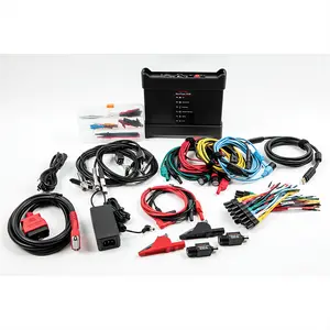 MaxiFLASH VCMI Kit – J2534 Pass-Thru Programmer, 4-Channel Oscilloscope, Multimeter, CAN-Bus Tester, Probes, Leads, Clips, Attenuator, Compatible with MaxiSYS Ultra/MS919, 1-Year Warranty