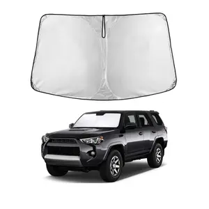 EcoNour 240T Custom Fit Front Window Shade for Toyota 4Runner 2010-2025 - 4 Layers Foldable Sunshade Blocks UV & Keeps Car Cool - Easy Install with Storage Pouch