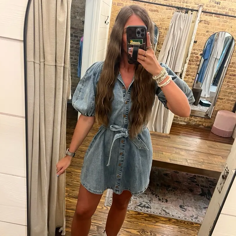 amazon fall denim dress - TikTok Shop