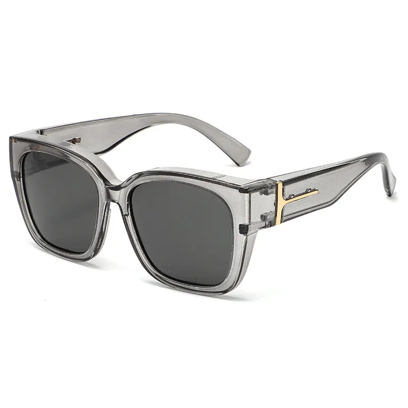 Clear Glossy Grey Frame, Smoke Grey Lenses