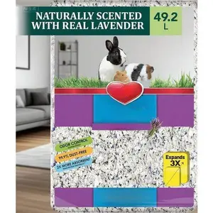 Lavender Scented Small Pet Bedding - Soft & Absorbent for Guinea Pigs, Rabbits, Hamsters - 49.2L Natural Odor Control - Hypoallergenic & Dust-Free - Comfortable Nesting Material for Gerbils, Chinchillas cat exercise wheel