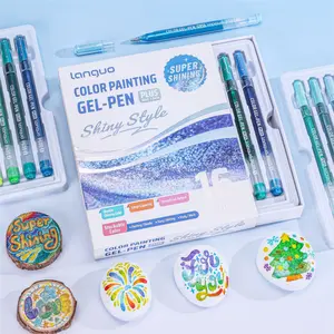 Shining Gel Pens, Glitter Gel Pens, Smooth Writing Pen, 16Pack Colored Pens for Black & White Paper, 1.0mm Point, Large Capacity Ink Pens for Coloring, Writing, Drawing, Journaling, Note Taking & Creative Art Supplies