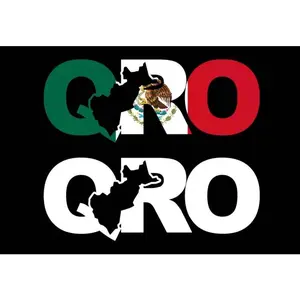 Queretaro letters Decal Car Window Laptop Map Vinyl Sticker Mexico Qro