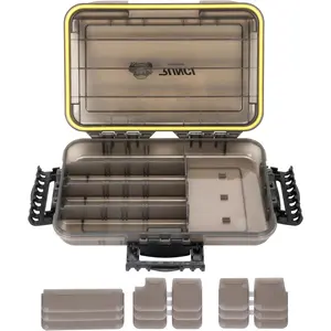 RUNCL Fishing Tackle Box, Waterproof Tray for Jigs Lures, Thicker Floating Tackle Utility Box with Adjustable Dividers, 3600/3700/Large 3700 Size