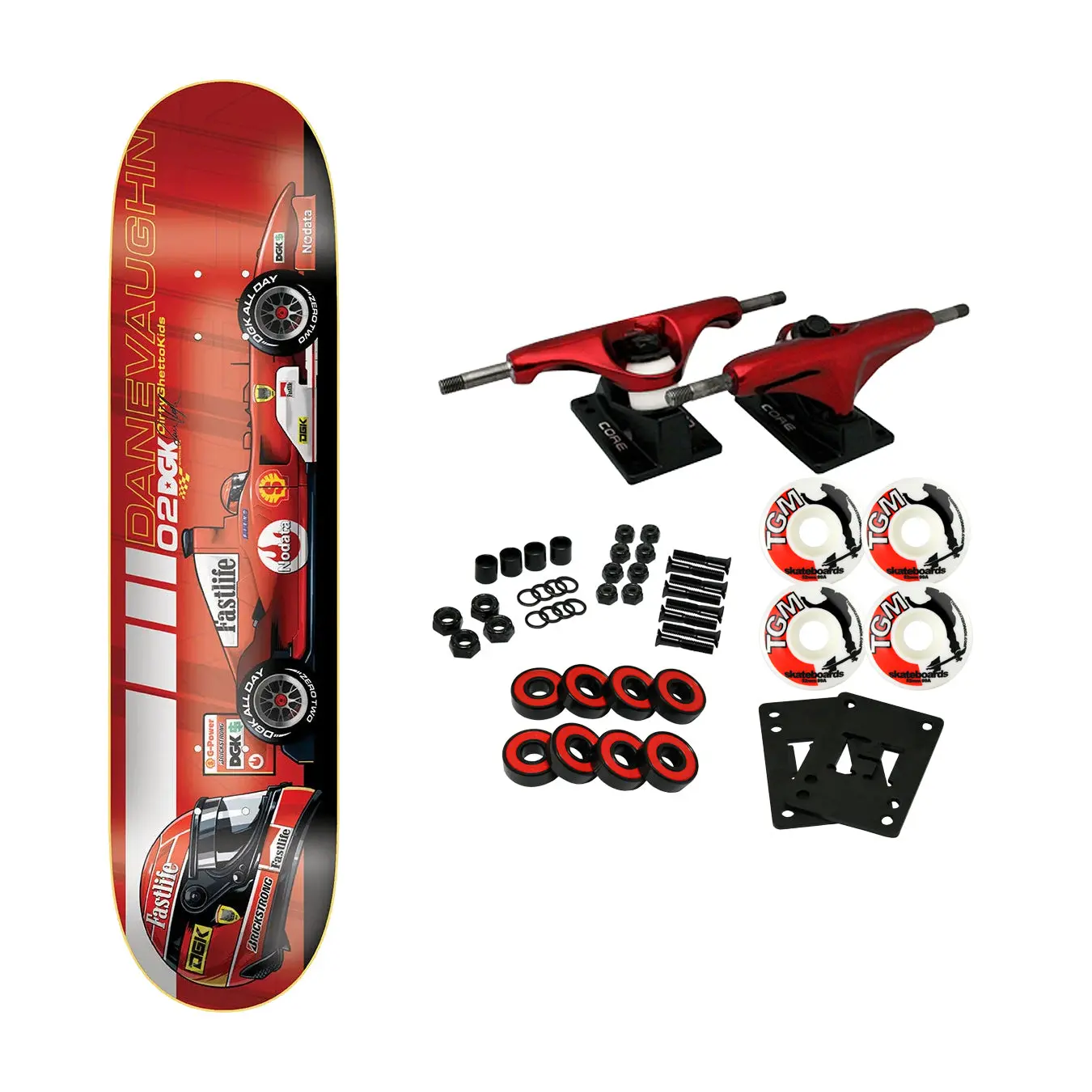 DGK Skateboard Complete Dane Vaughn Bricks to Pit 8.38" x 32.2"