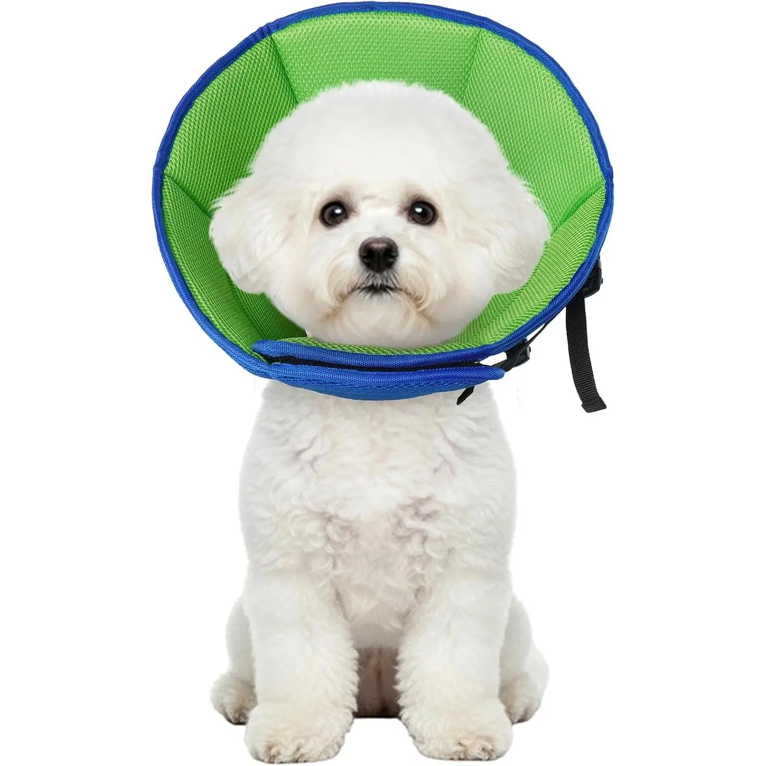 Soft Adjustable Dog Cone Collar for Medium Dogs After Surgery Elizabethan E-Collar Stop Licking Wounds Biting Stitches Professional Pet Recovery Collar