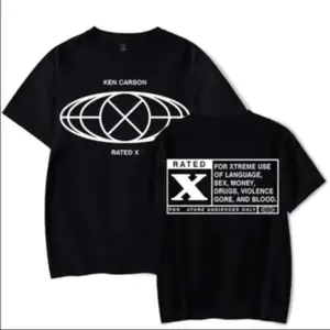 Ken Carson T-Shirt Rated X Album Merch for Women Men Unisex Shirt Rapper Streetwear Tee Tops T-Shirt