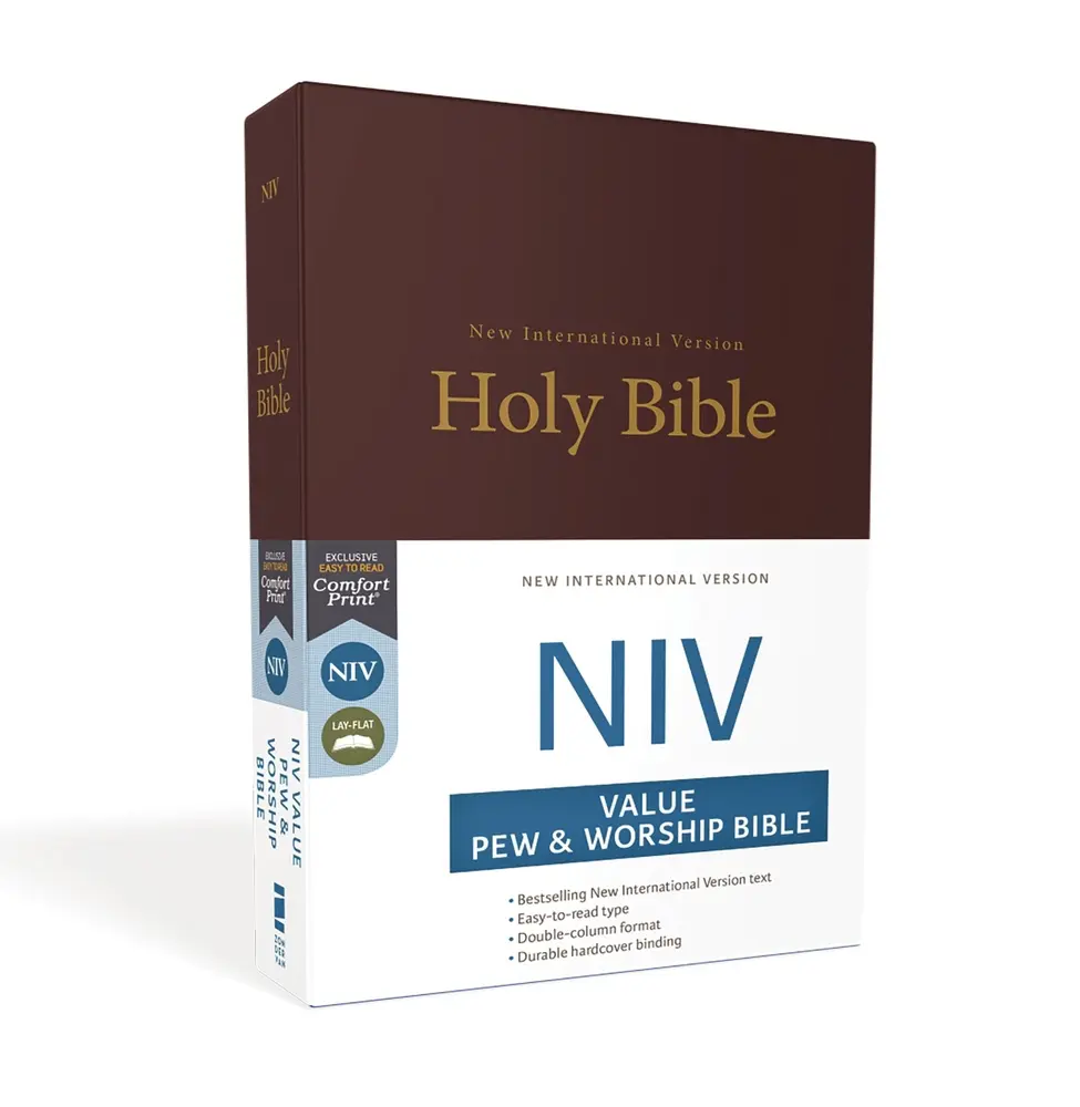 USED-NIV, Value Pew and Worship Bible, Hardcover, Burgundy by Zondervan (Hardcover)