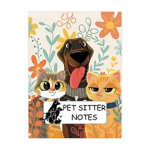 New Pet Sitter Notes Pet Care Notebook, Record Daily Plans, Perfect Gift for Pet Nannies, Cute and Professional Pet Log Book
