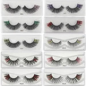 Mink Strip Eyelashes With Color Ends