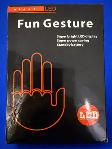 Fun Gesture LED Hand Sign Light Remote Controlled Car Window Gesture | 0212