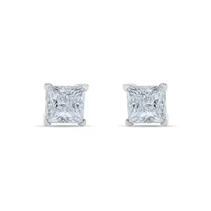 Luxe Princess Cut VVS Lab Stone Earrings