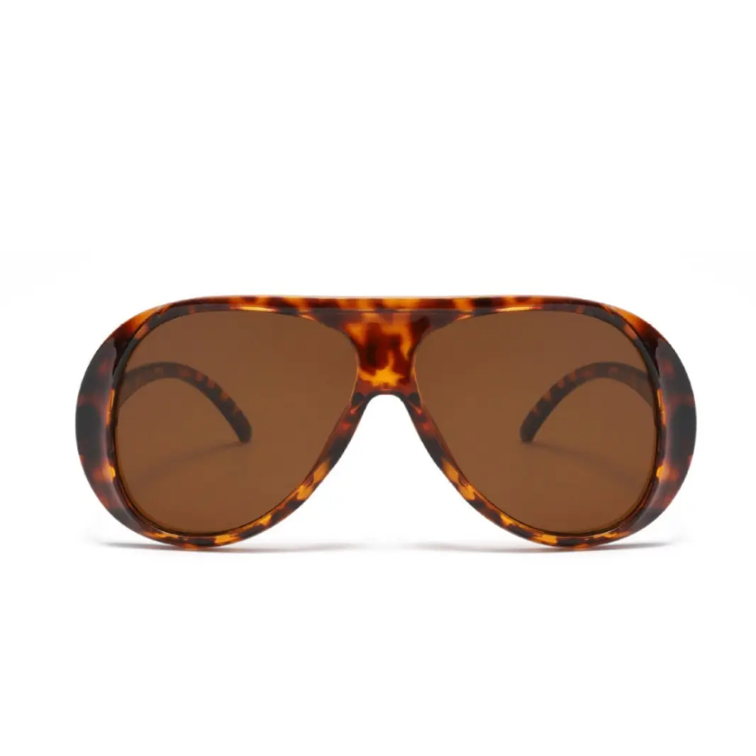 Retro Aviator Sunglasses Oversized Frame UV Protection Non-Polarized Amazon.com: GUVIVI Retro Oversized Aviator Sunglasses for  main image 3