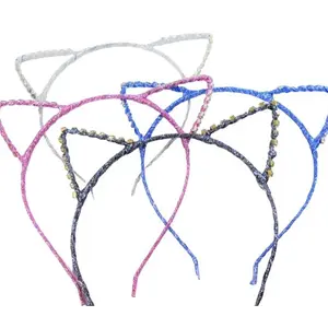 sparkly cat ears headband