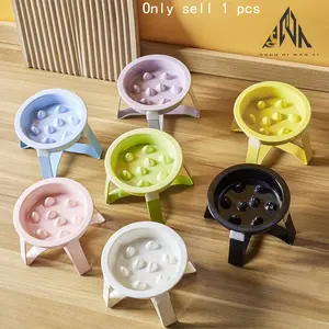 Slow Feed Ceramic Dog Pet Slow Feeder, Cervical Spine Protection, Anti-Choking Cat Bowl, Dog Food Bowl, Cat Food Bowl, Elevated Slow Feeder, Slow Feeder Bowls