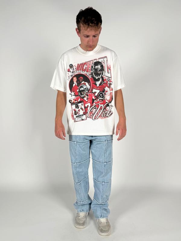 Vintage 90s Graphic Style T-Shirt, Mike Vick Shirt, Vintage Sport Tee, Unisex shirt, Football Bootleg Gift