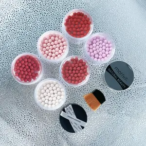 Long Lasting Matte Highlighter Powder, 1 Set Natural Look Highlighter with Sponge & Brush, Facial Makeup Product for Women & Girls