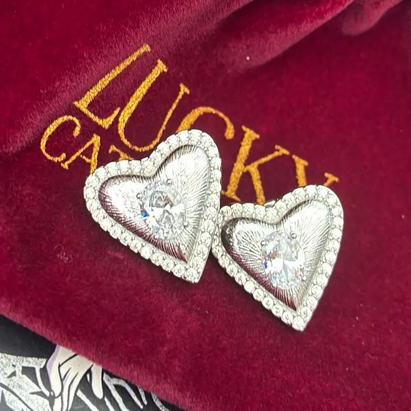 Crystal Heart Earrings