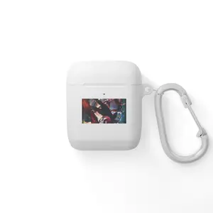 Abstract Red Blue Marble AirPods Case