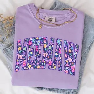[Sale Up To 50%] Comfort Color Floral Meemaw T-Shirt, Spring Meemaw Sublimation Design, Meemaw Shirt T-Shirt, Mother Day Gifts T-Shirt, Gift For Mama