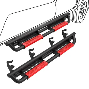 OEDRO 6 inch Running Boards Compatible with 2019-2025 Chevy Silverado/GMC Sierra 1500 Crew Cab, 2020-2025 Silverado/Sierra 2500HD 3500HD Crew Cab, Side Steps with Paintable Step Plates