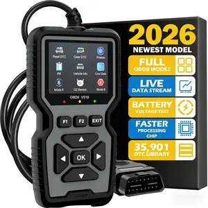 Professional OBD2 Scan Diagnostic Tool | Enhanced Engine Fault Code Reader And Reset, Mode 6/8 Advanced OBDII/EOBD Car Diagnosis Scan Tool, Battery Tester, I/M Preparation State, Error Code Eraser | Suitable for All OBD II Cars Since 1996 #fathersdaygift